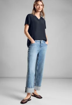 Street One Blusen*Tunika Bluse mit Print deep blue