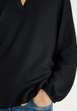 Cecil Blusen*Tunika in Unifarbe Black