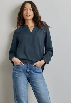 Street One Blusen*Tunika in Unifarbe cool vintage green