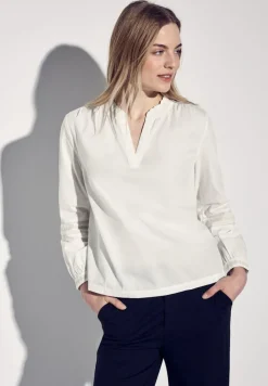 Street One Blusen*Tunika mit Stickdetail off white