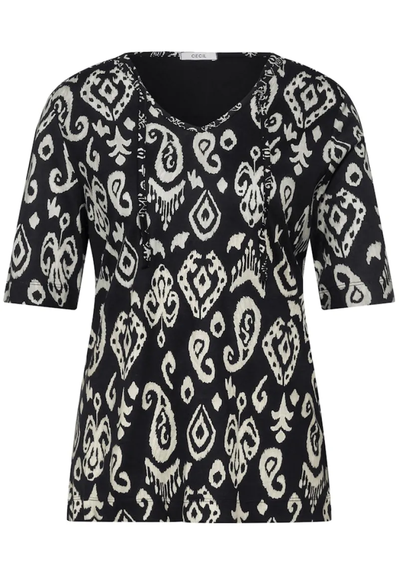 Cecil Shirts*Tunika T-Shirt Black