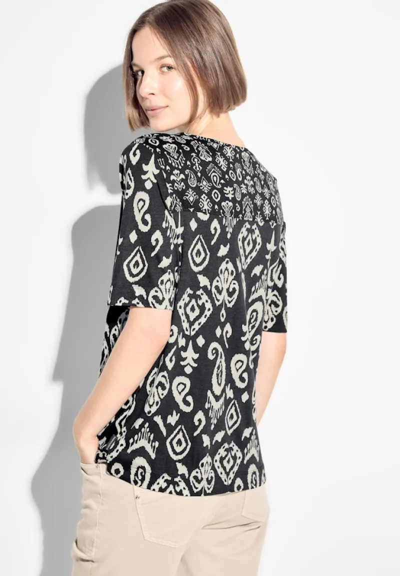 Cecil Shirts*Tunika T-Shirt Black