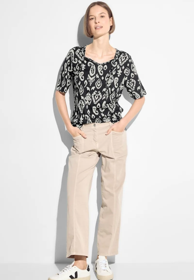 Cecil Shirts*Tunika T-Shirt Black