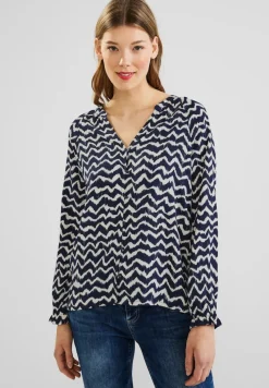 Street One Blusen*Tunikabluse mit Print deep blue