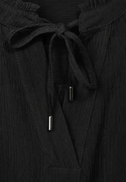 Street One Blusen*Tunikabluse mit Rüschen Black