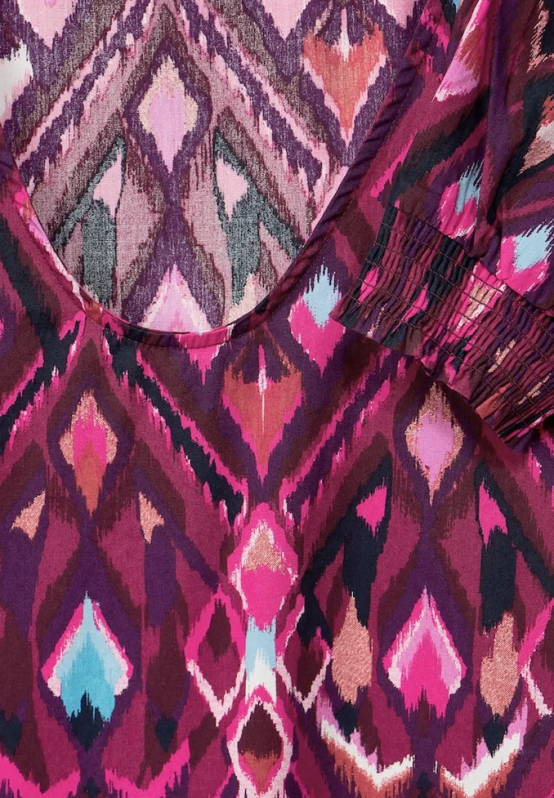 Street One Kleider*Tunikakleid mit Print tamed berry