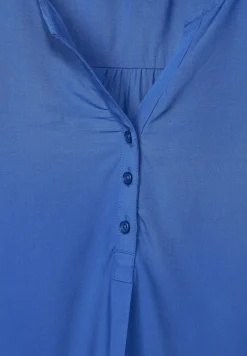Cecil Blusen*Tunikashirt in Unifarbe blue sea