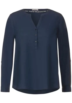 Cecil Blusen*Turn-Up Bluse casual denim blue