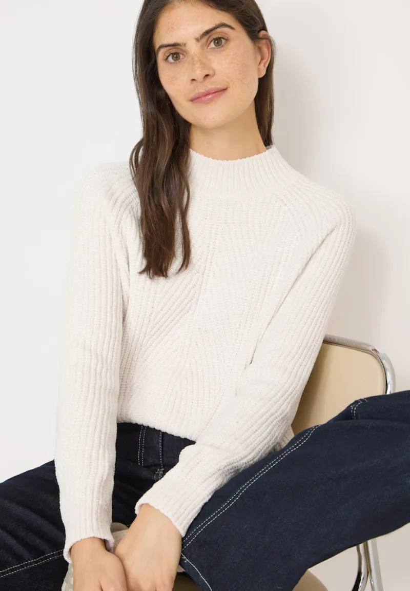 Cecil Pullover & Sweatshirts*Turtleneck Chenille Pullover light greige
