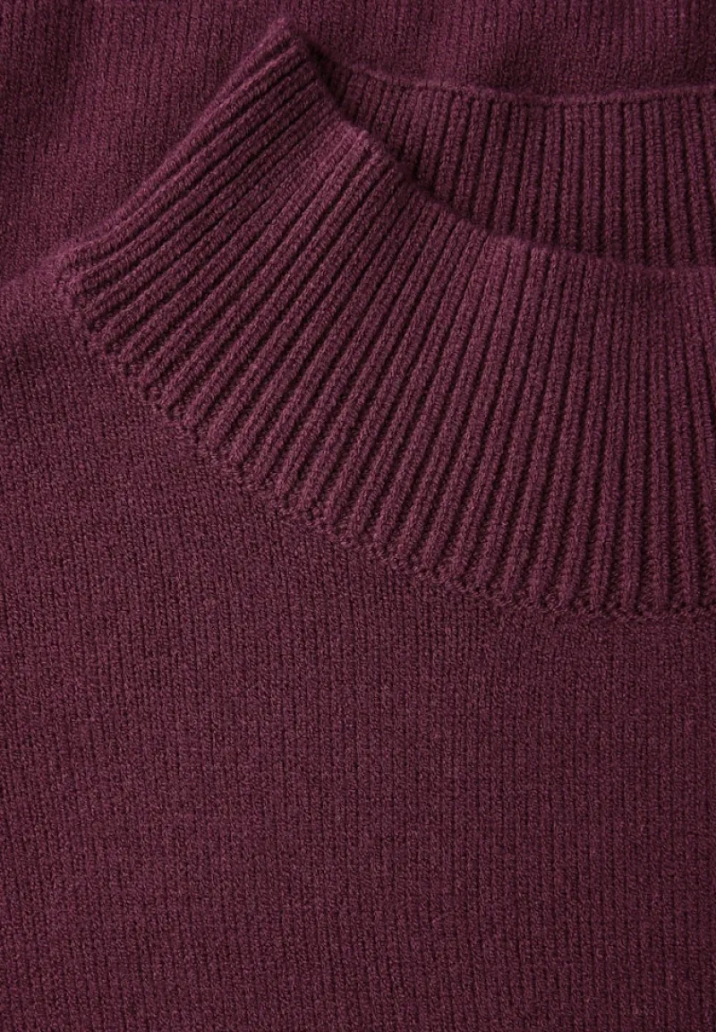 STREET ONE STUDIO Pullover & Sweatshirts*Turtleneck Pullover dark plum red