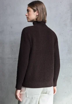 STREET ONE STUDIO Pullover & Sweatshirts*Turtleneck Pullover velvet wine