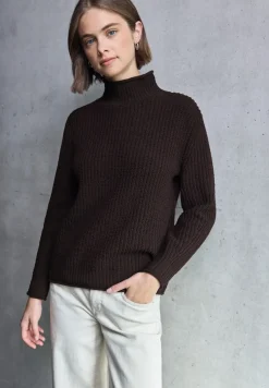 STREET ONE STUDIO Pullover & Sweatshirts*Turtleneck Pullover velvet wine