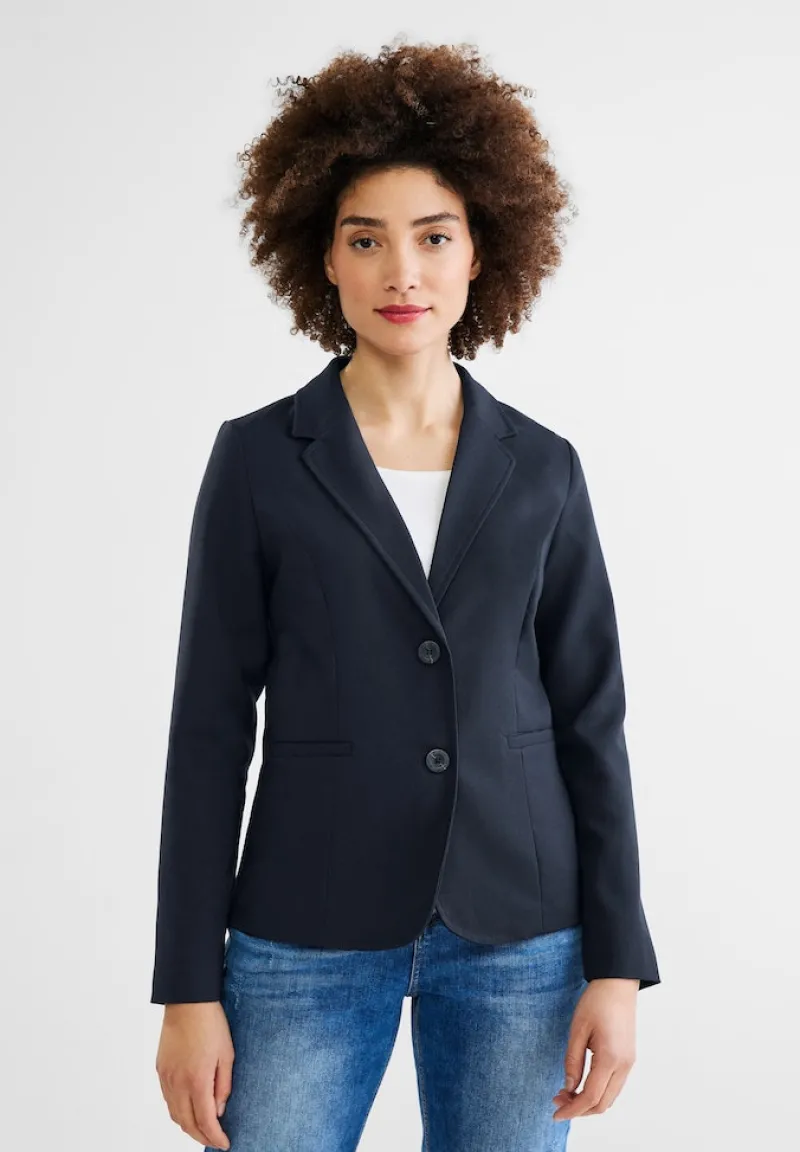 Street One Jacken*Twill Blazer in Unifarbe deep blue