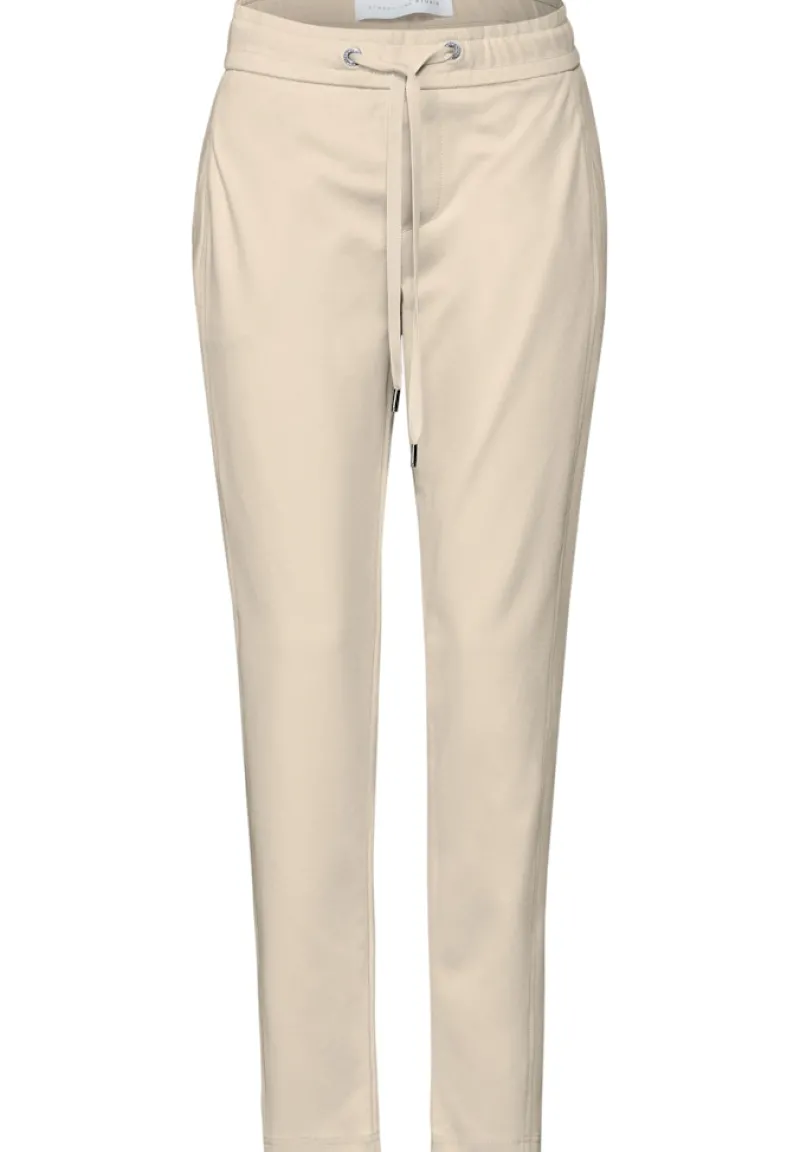 STREET ONE STUDIO Hosen*Twill Jogger vanilla sky