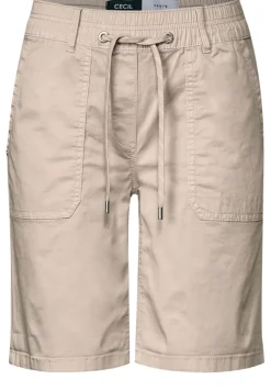 Cecil Shorts*Twill Shorts im Washed-Look boulder beige