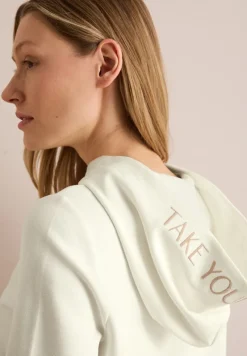 Cecil Pullover & Sweatshirts*Twill Sweat Hoodie vanilla white