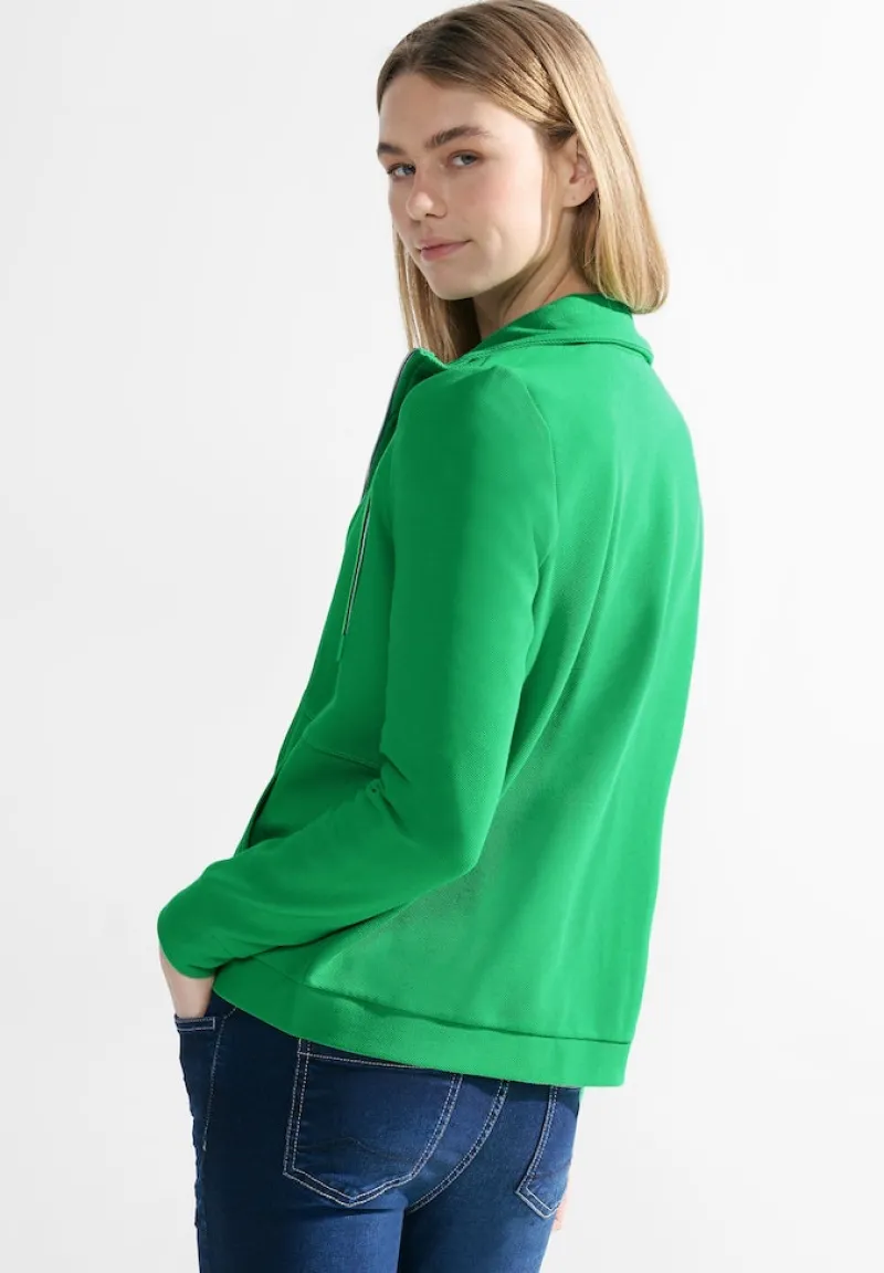 Cecil Pullover & Sweatshirts*Twill Sweatjacke Celery Green