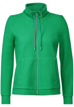 Cecil Pullover & Sweatshirts*Twill Sweatjacke Celery Green