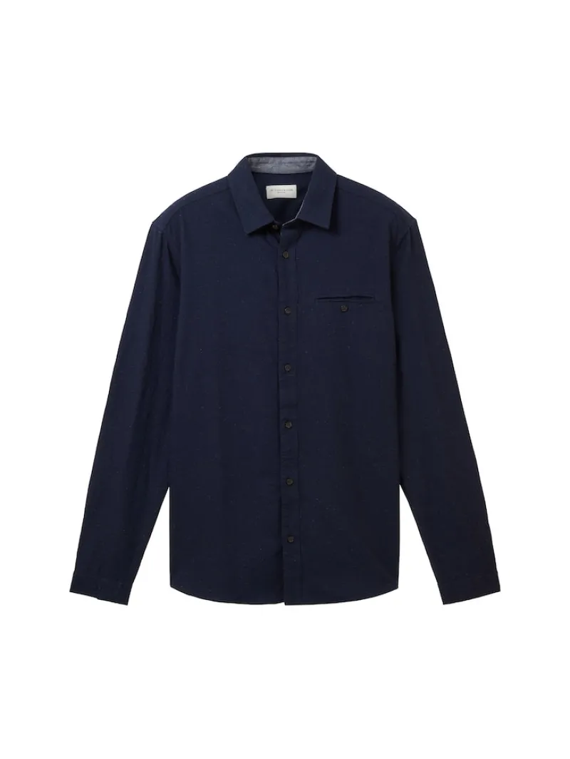 Tom Tailor Hemden*Twill-Hemd mit Struktur sky captain blue