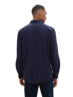 Tom Tailor Hemden*Twill-Hemd mit Struktur sky captain blue