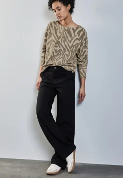 Street One Pullover & Sweatshirts*Two-Tone Jaquard Shirt honey sand