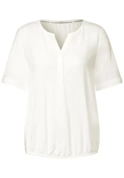 Cecil Blusen*Unifarbene Basic Bluse vanilla white