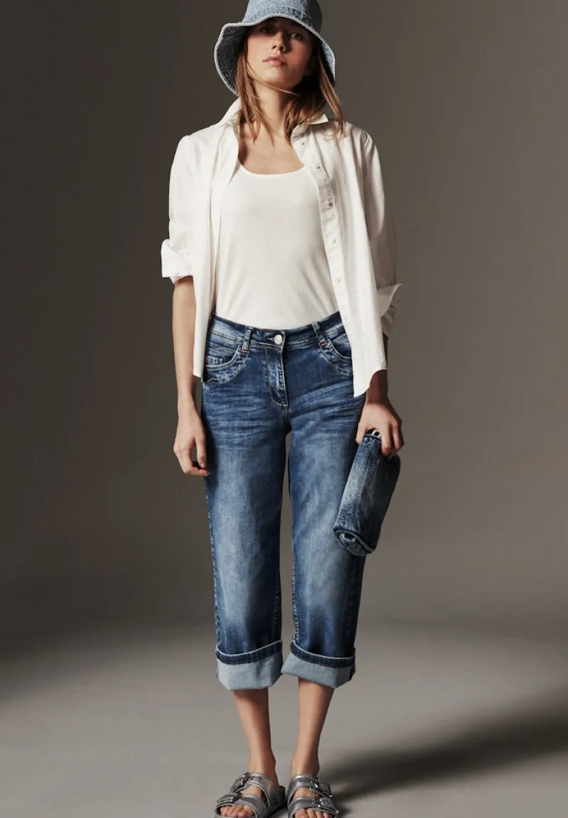 Cecil Blusen*Unifarbene Baumwollbluse vanilla white