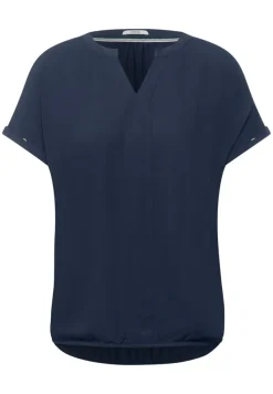 Cecil Blusen*Unifarbene Bluse River Blue