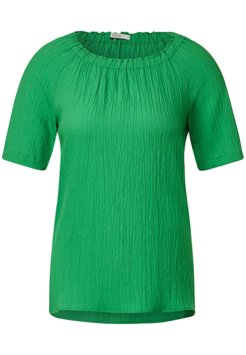 Cecil Blusen*Unifarbene Struktur Bluse fresh green