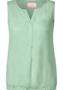Cecil Blusen*Unifarbenes Blusentop fresh salvia green