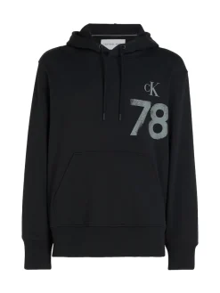 Calvin Klein Jeans Pullover & Sweatshirts*VARSITY 1978 HOODY ck black