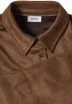 Cecil Blusen*Veloursbluse mocha caramel