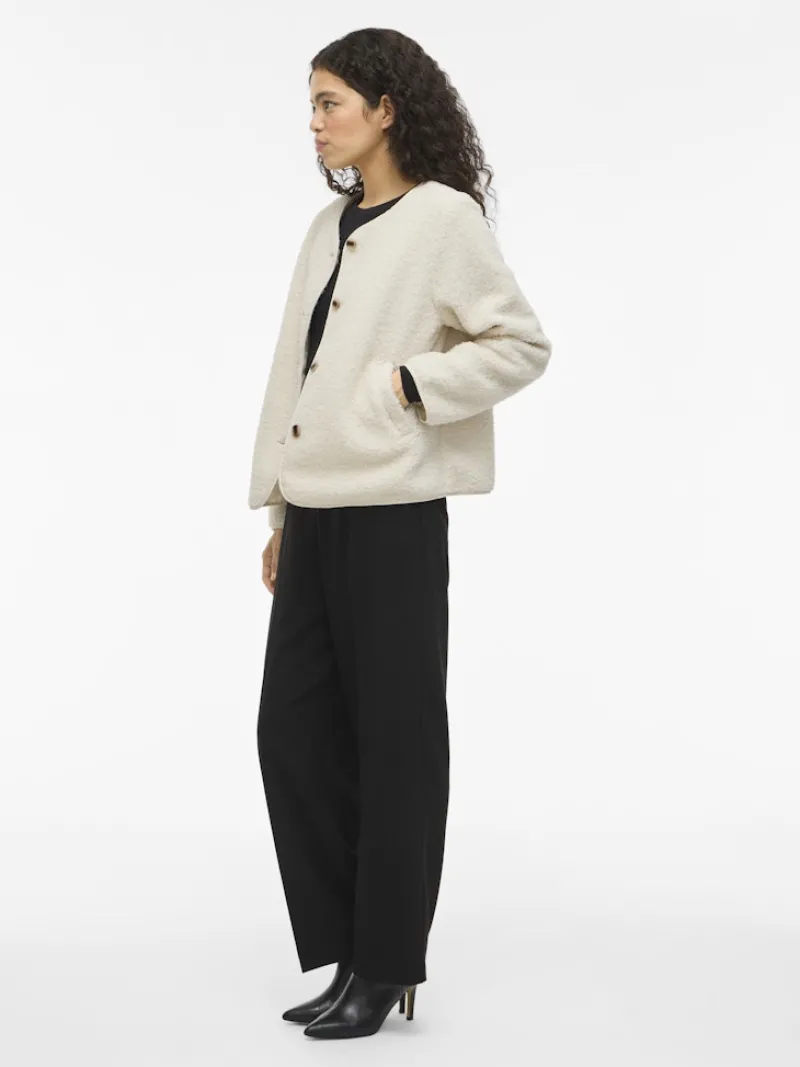 Vila Jacken*VIADA TEDDY JACKET birch