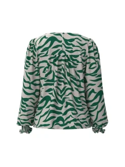 Vila Blusen*VIALINIA O-NECK L/S TOP/LC egret