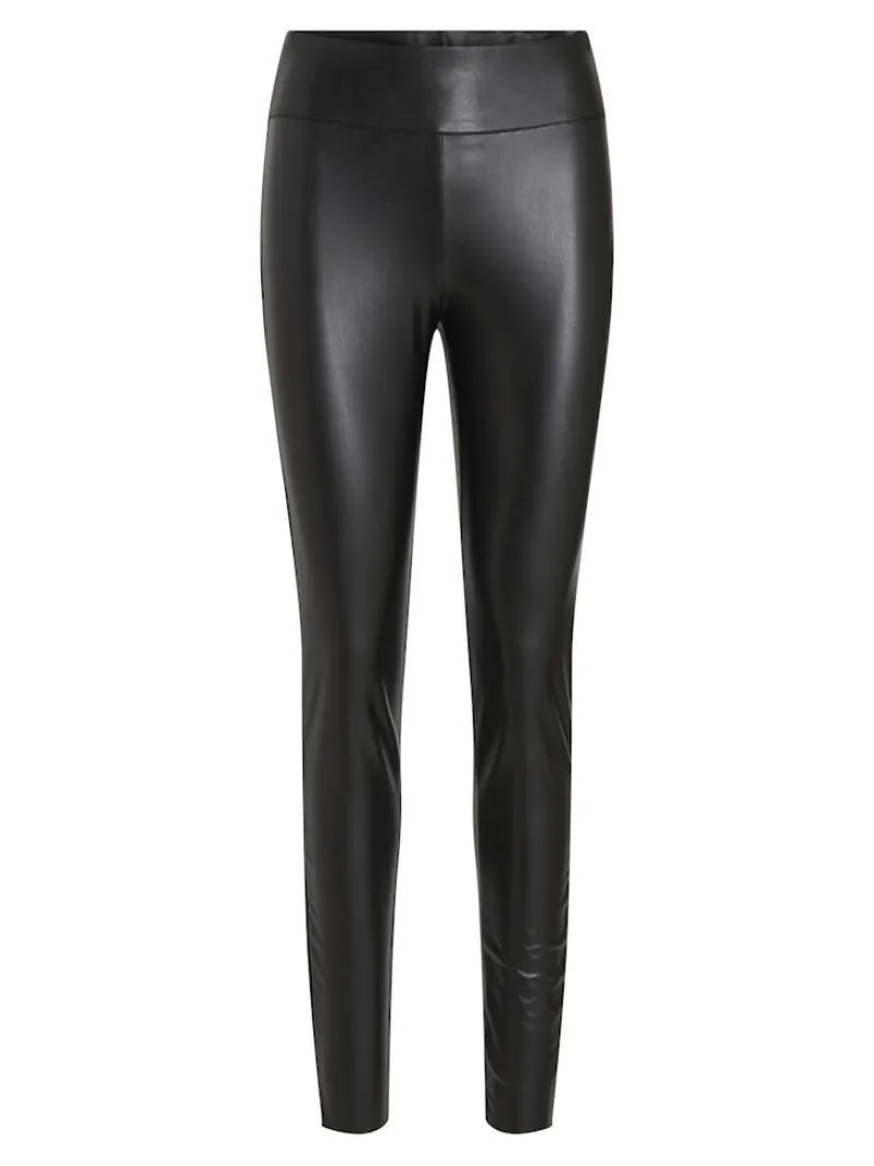Vila Hosen*VIBARB COATED HW LEGGING - NOOS Black