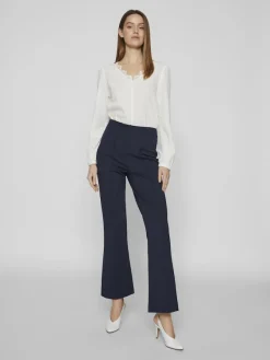 Vila Hosen*VIBILLIE HW PANTS - NOOS Navy Blazer