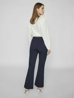 Vila Hosen*VIBILLIE HW PANTS - NOOS Navy Blazer