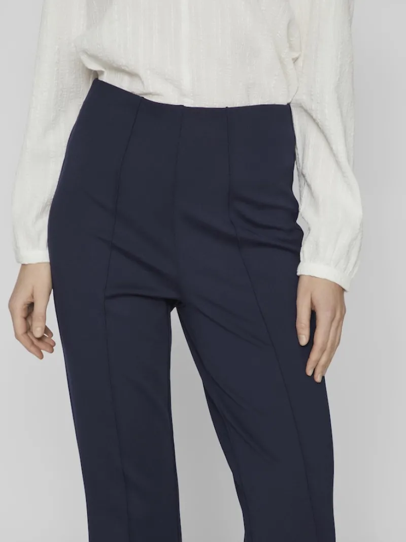 Vila Hosen*VIBILLIE HW PANTS - NOOS Navy Blazer