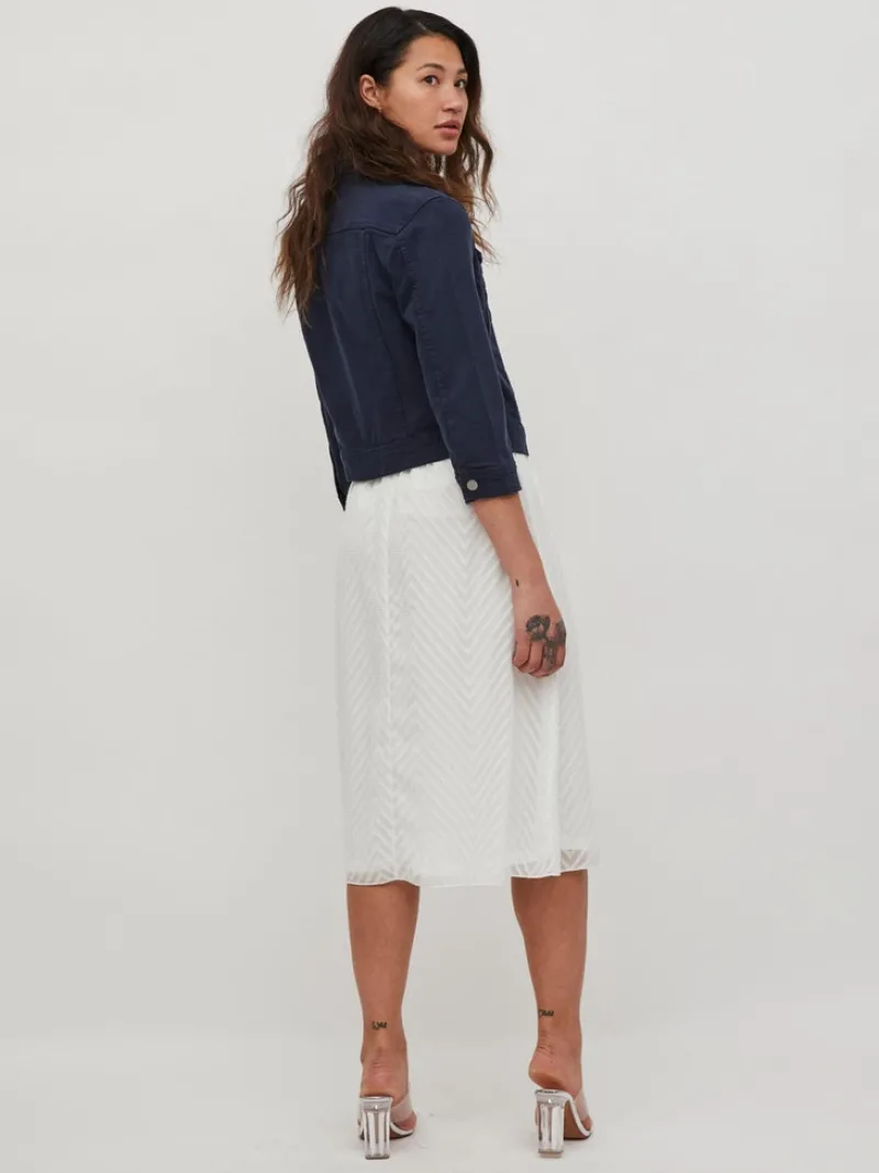 Vila Jacken*VIBIRKINA 3/4 DENIM JACKET/LS Total Eclipse