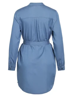 Vila Kleider*VIBISTA L/S SHIRT DRESS Medium Blue Denim