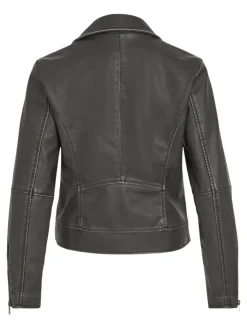 Vila Jacken*VICARA WASHED COATED JACKET Black