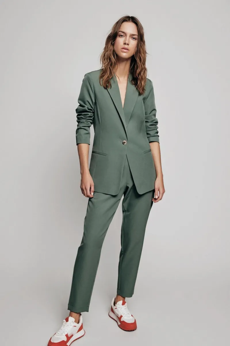 Vila Hosen*VICARRIE LOWNY RW SLIM 7/8 PANT - NOOS duck green