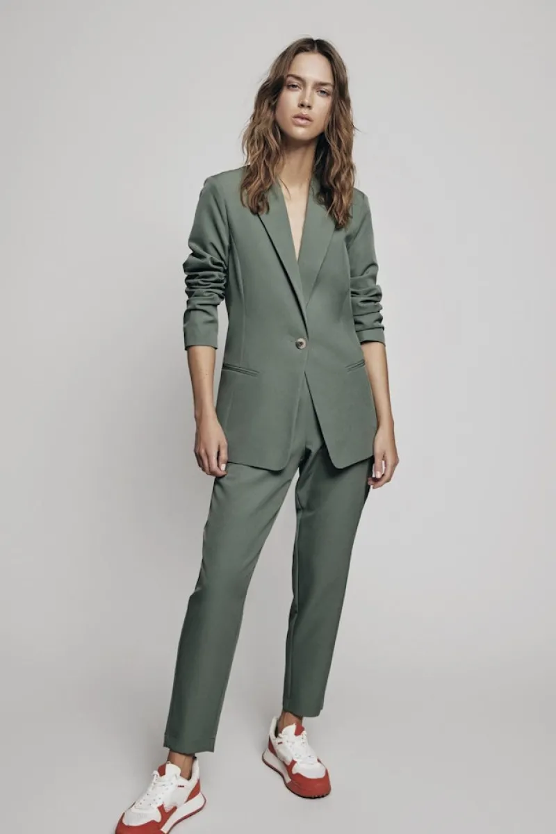 Vila Hosen*VICARRIE LOWNY RW SLIM 7/8 PANT - NOOS duck green