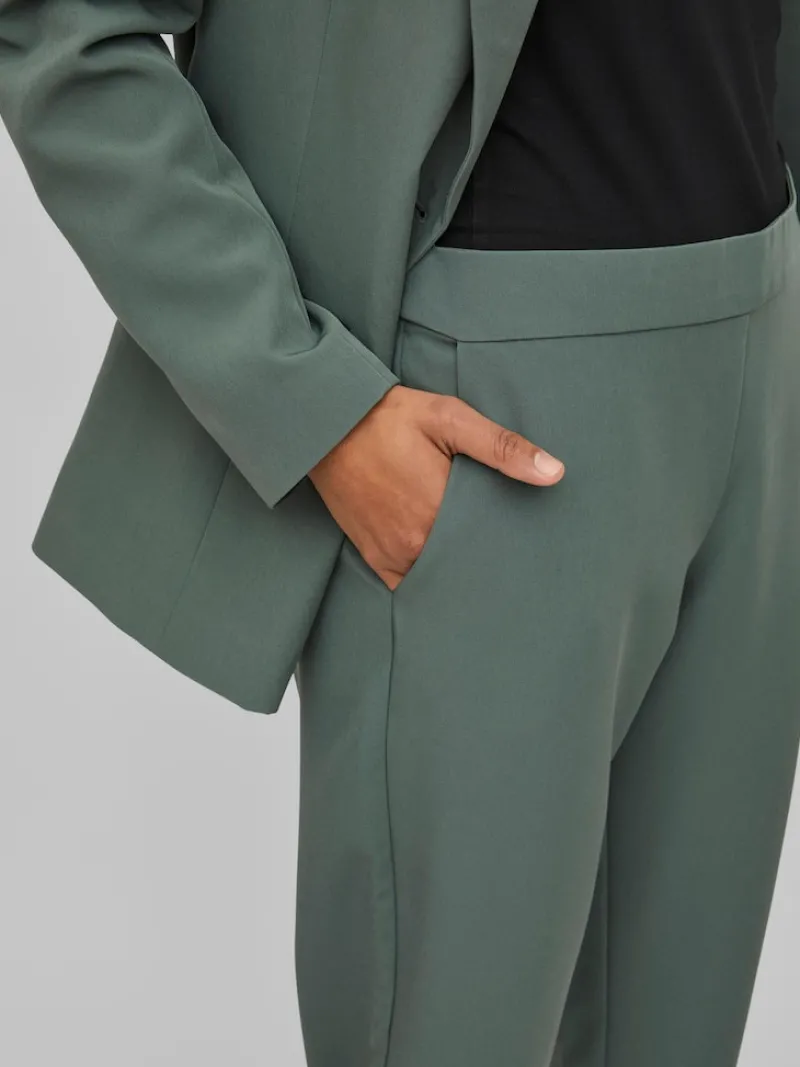Vila Hosen*VICARRIE LOWNY RW SLIM 7/8 PANT - NOOS duck green