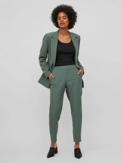 Vila Hosen*VICARRIE LOWNY RW SLIM 7/8 PANT - NOOS duck green