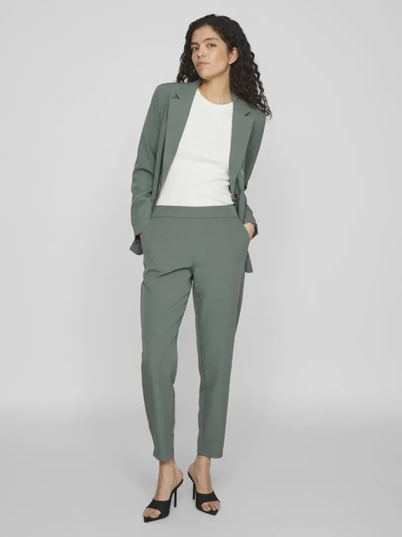 Vila Hosen*VICARRIE LOWNY RW SLIM 7/8 PANT - NOOS duck green