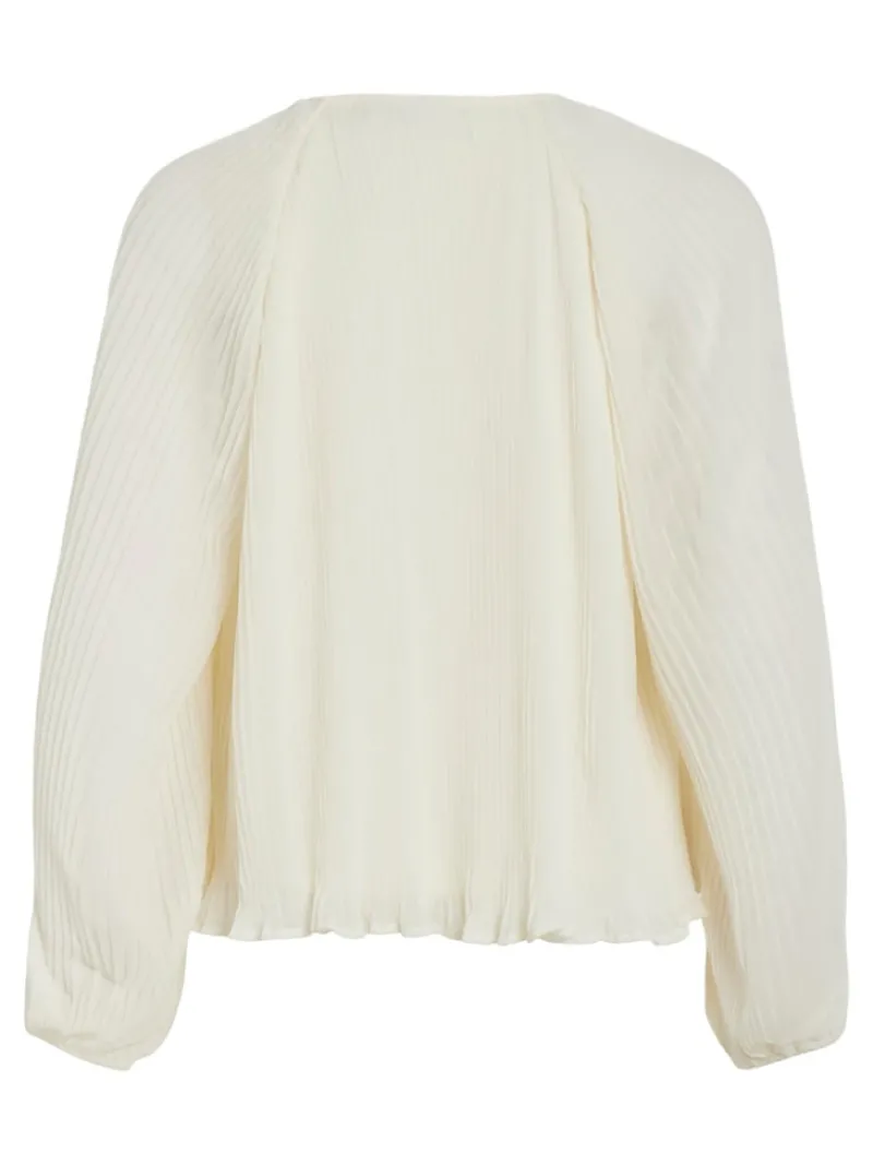 Vila Blusen*VICELINE O-NECK L/S TOP/SU birch