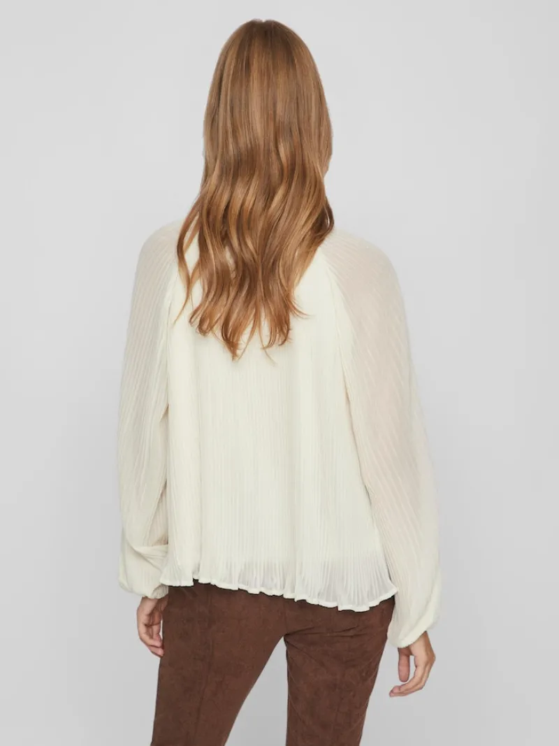 Vila Blusen*VICELINE O-NECK L/S TOP/SU birch