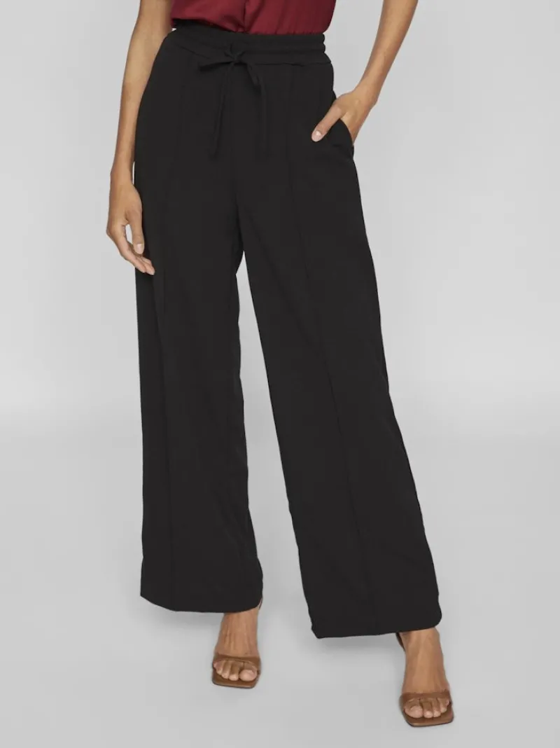 Vila Hosen*VICLUA HW WIDE PANTS-NOOS black beauty