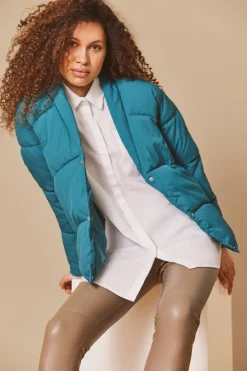 Vila Hosen*VIDAGMAR RWRE COATED LEGGING Walnut